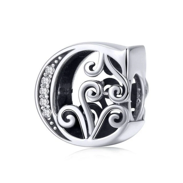 S925 Classic Alphabets A to Z Sterling Silver Charms Collection - Image 4