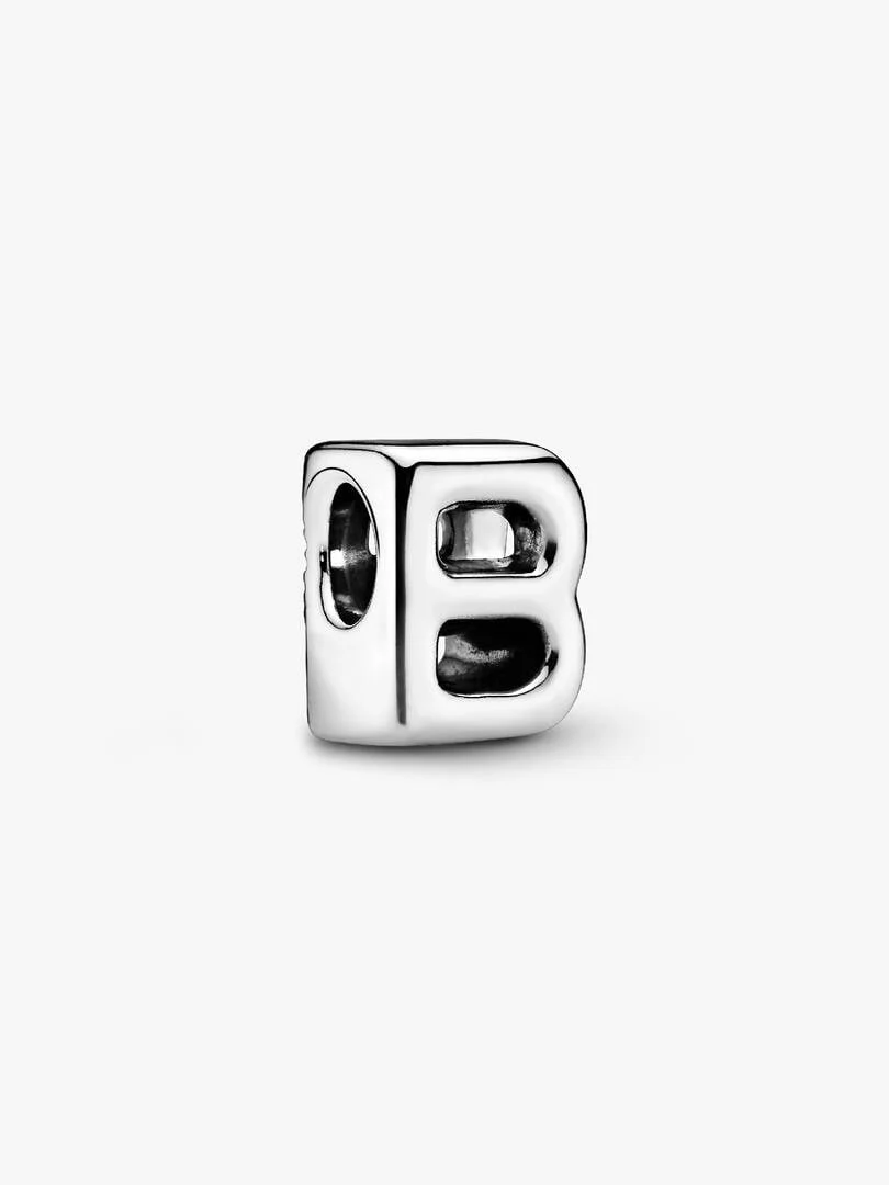 S925 Simple Alphabets A to Z Sterling Silver Charms Collection - Image 3