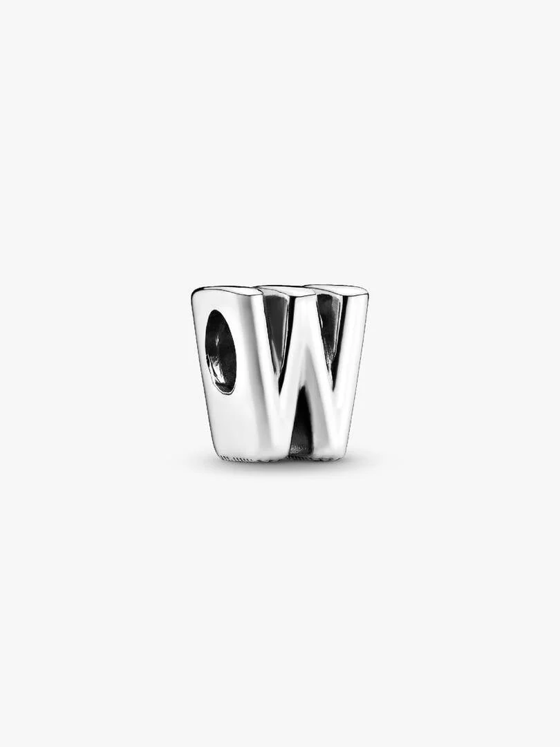 S925 Simple Alphabets A to Z Sterling Silver Charms Collection - Image 37
