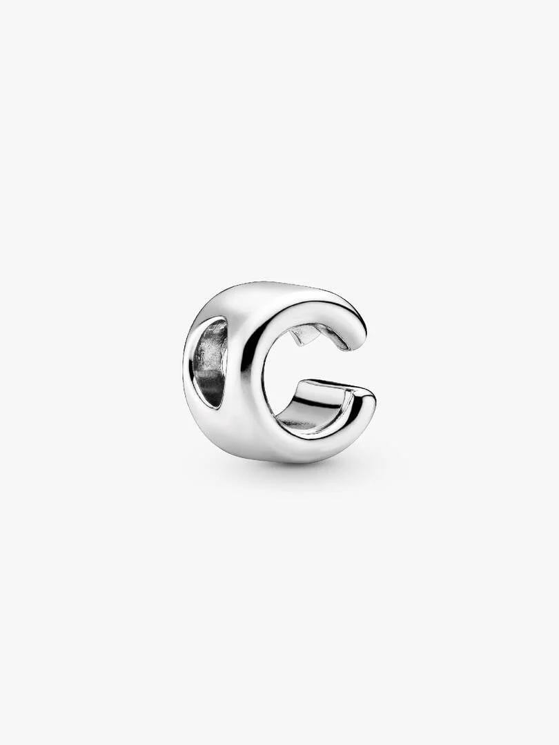 S925 Simple Alphabets A to Z Sterling Silver Charms Collection - Image 4